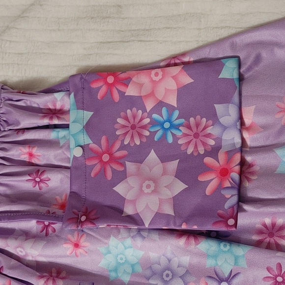2 PC a very cute purple dress size 130, 6/7, 6-8 yrs. NWT. - Picture 3 of 4